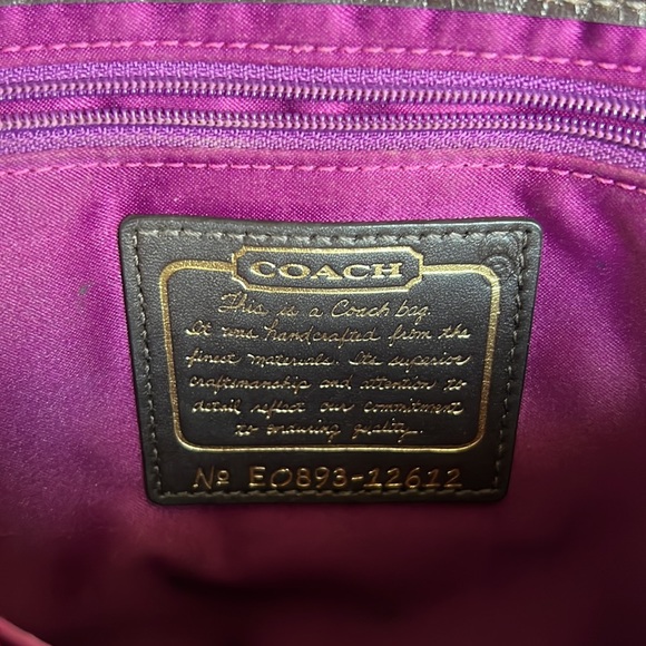 Coach 65th Anniversary Legacy Brown Leather Color Stripe Garcia Clutch/Wristlet - Picture 10 of 14